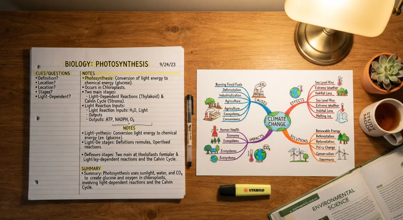 Cornell Notes vs. Mind Mapping: Choosing the Right Format