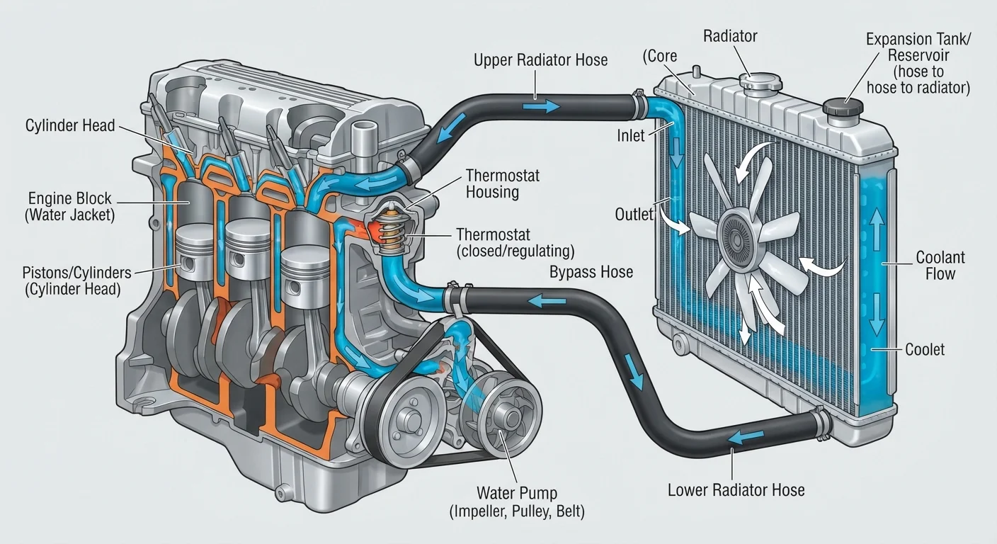 How a Car's Cooling System Stops the Engine from Destroying Itself