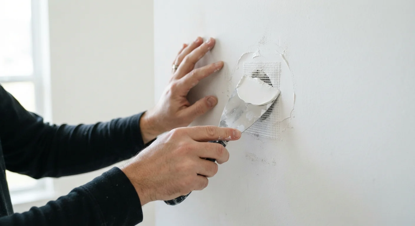 Patching a Small Hole in a Drywall Wall