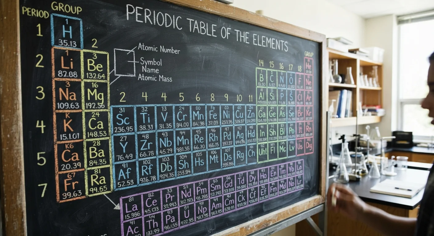 The Periodic Table Decoded: What Every Row and Column Is Telling You
